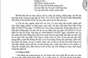Thái Bình tăng cường bảo đảm an ninh, trật tự, phòng, chống cháy, nổ