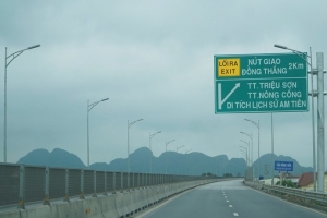 Khai thác trở lại nút giao Đồng Thắng nối với tuyến cao tốc Mai Sơn - Quốc lộ 45