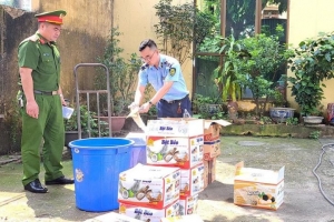 Xử phạt một doanh nghiệp sử dụng nguyên liệu không rõ nguồn gốc