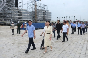 Lãnh đạo TP. Hải phòng thực địa kiểm tra công tác chuẩn bị tổ chức Lễ hội Hoa Phượng Đỏ - Hải Phòng 2024