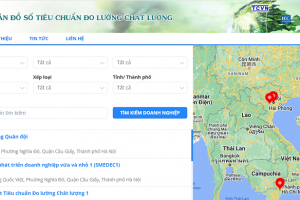 Bản đồ số hoạt động tiêu chuẩn đo lường chất lượng - iSTAMEQ map