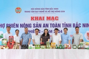 Đa dạng sản phẩm tại Chợ phiên nông sản an toàn tỉnh Bắc Ninh