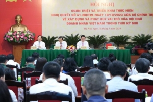 Quán triệt và triển khai Nghị quyết 41 của Bộ Chính trị về doanh nhân