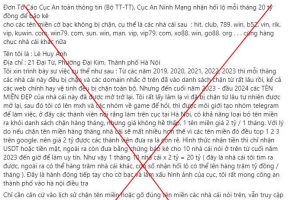 Cảnh giác trước chiêu trò chiêu trò phát tán đơn tố cáo sai sự thật