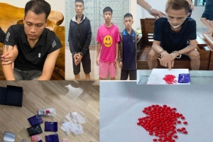 Công an TP. Thanh Hóa bắt giữ nhóm đối tượng trong đường dây mua bán ma túy tổng hợp
