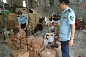 QLTT Thái Bình tịch thu 125 phụ tùng xe điện nhập lậu và 26 mô tơ điện không rõ nguồn gốc xuất xứ