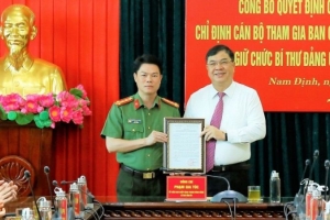 Đại tá Nguyễn Hữu Mạnh giữ chức Bí thư Đảng ủy Công an tỉnh Nam Định