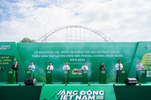 Lễ phát động toàn dân tập luyện môn bơi phòng, chống đuối nước năm 2024