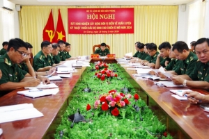 Bộ Tư lệnh Bộ đội Biên phòng rút kinh nghiệm xây dựng đơn vị điểm về huấn luyện kỹ thuật chiến đấu bộ binh