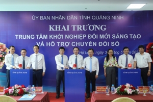 Quảng Ninh: Khai trương Trung tâm khởi nghiệp đổi mới sáng tạo và hỗ trợ chuyển đổi số