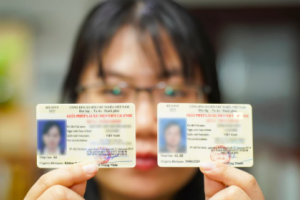 Giấy phép lái xe đã được xác thực trên ứng dụng VNeID