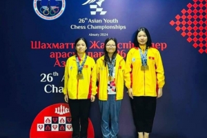Kỳ thủ Quảng Ninh giành 2 HCV Giải Vô địch Cờ vua trẻ Châu Á 2024