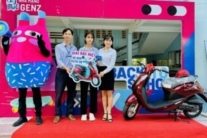 Nhà mạng Saymee trao thưởng 10 chiếc xe máy tay ga SYM Elite đến với khách hàng gen Z tại các tỉnh miền Tây