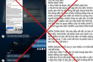Bộ Công an đang xác minh đối tượng đăng thông tin sai sự thật về việc lộ đề thi tốt nghiệp THPT 2024