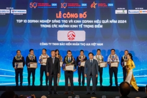 AIA Việt Nam được vinh danh Doanh nghiệp Sáng tạo và Kinh doanh hiệu quả