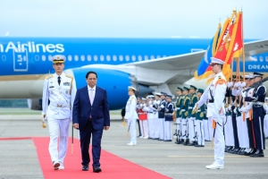 Lễ đón chính thức Thủ tướng Phạm Minh Chính và phu nhân thăm Hàn Quốc