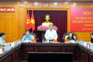 Lạng Sơn: Họp đánh giá tình hình, tiến độ triển khai thực hiện nhiệm vụ sắp xếp đơn vị hành chính