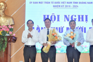 Ông Lê Trí Thanh làm Chủ tịch Ủy ban MTTQ Việt Nam tỉnh Quảng Nam