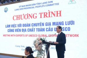 Lạng Sơn cam kết xây dựng, phát triển Công viên địa chất Lạng Sơn đảm bảo theo tiêu chí, tiêu chuẩn của UNESCO