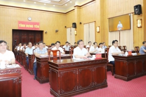 Hưng Yên: Hội nghị trực tuyến toàn quốc sơ kết công tác kiểm tra , giám sát và thi hành kỷ luật của Đảng 6 tháng đầu năm