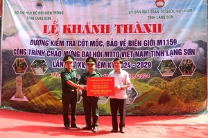 Khánh thành đường kiểm tra cột mốc tại huyện Cao Lộc