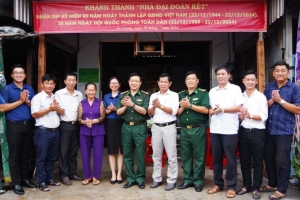 BĐBP tỉnh An Giang tặng nhà Đại Đoàn kết cho người dân ở khu vực biên giới