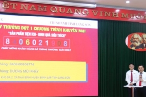Agribank Lạng Sơn: Tổ chức bốc thăm trúng thưởng chương trình “Sản phẩm tiện ích – Rinh quà siêu thích”