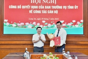 Long An bổ nhiệm chức vụ Phó trưởng ban Nội chính Tỉnh ủy