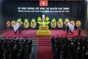 Lời cảm ơn của Ban Lễ tang Nhà nước và gia đình Tổng Bí thư Nguyễn Phú Trọng