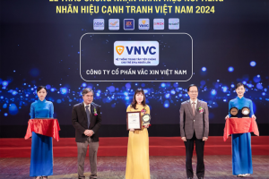 Hệ thống trung tâm tiêm chủng VNVC vào “Top 10 nhãn hiệu nổi tiếng Việt Nam 2024”