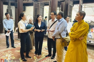 Chuyên gia của Hội đồng Di tích và Di chỉ quốc tế thẩm định thực địa tại Khu di tích và danh thắng Yên Tử