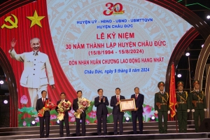 Châu Đức sẽ trở thành khu vực kinh tế năng động của Bà Rịa - Vũng Tàu