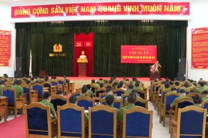Tập huấn nghiệp vụ công tác Cảnh sát khu vực năm 2024