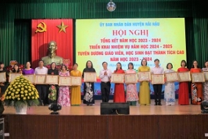 Ngành giáo dục và đào tạo huyện Hải Hậu hoàn thành tốt công tác năm học 2023 - 2024