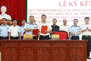 Hà Tĩnh: Ký kết quy chế phối hợp chống thất thu thuế và chống buôn lậu