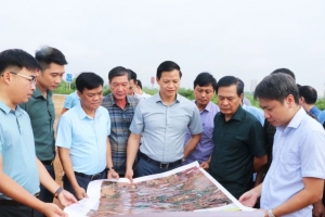 Chủ tịch tỉnh Bắc Ninh phê bình một số nhà thầu chưa quyết liệt đẩy nhanh tiến độ dự án đường Vành đai 4