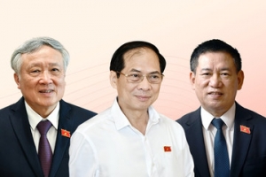 Quốc hội phê chuẩn các ông: Nguyễn Hòa Bình, Hồ Đức Phớc, Bùi Thanh Sơn làm Phó Thủ tướng