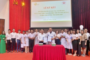 Bệnh viện Đa khoa tỉnh Quảng Ninh ký kết tiếp nhận chuyển giao kỹ thuật ghép thận từ tuyến trên