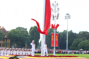Thiêng liêng lễ thượng cờ tại Quảng trường Ba Đình ngày Quốc khánh 2/9