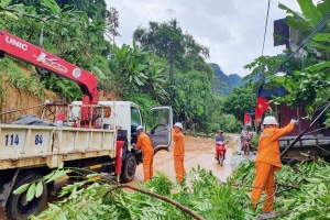 Thái Nguyên: Hơn 10.000 khách hàng mất điện do mưa lũ