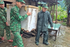 BĐBP Lạng Sơn huy động hơn 600 lượt cán bộ, chiến sĩ hỗ trợ nhân dân khắc phục hậu quả bão số 3