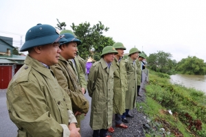Phó Bí thư Thường trực Tỉnh ủy Thanh Hóa kiểm tra tình hình ứng phó với thiên tai tại các địa phương