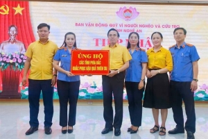 Nghệ An tiếp nhận hơn 12,3 tỷ đồng ủng hộ đồng bào miền Bắc