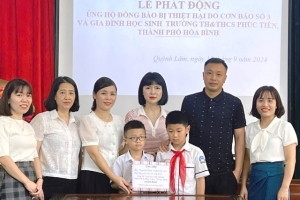 Hoà Bình: Hai em học sinh “đập lợn” ủng hộ 15 triệu đồng, tặng bạn mồ côi cha mẹ