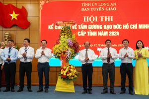 Long An: Khai mạc Hội thi kể chuyện về tấm gương đạo đức Hồ Chí Minh cấp tỉnh năm 2024