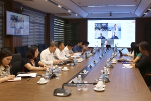 Chủ tịch HĐTV EVNNPT Nguyễn Tuấn Tùng làm việc với Swedfund (Thụy Điển) về khả năng hợp tác liên quan đến hỗ trợ kỹ thuật