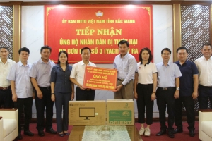 Bắc Giang: Tiếp nhận gần 72,5 tỷ đồng ủng hộ khắc phục thiệt hại do bão số 3