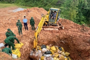 Tiêu hủy trên 3,5 tấn chân gà không rõ nguồn gốc