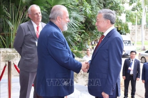 Tổng Bí thư, Chủ tịch nước Tô Lâm hội kiến Thủ tướng Cuba Manuel Marreo Cruz