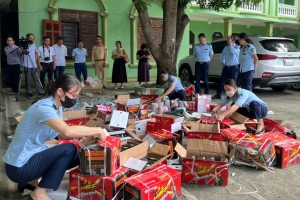 Tiêu hủy gần 30.000 đơn vị sản phẩm là tang vật vi phạm hành chính